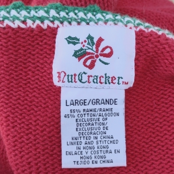 Vintage NutCracker Snowman Cardigan - L - Picture 9 of 10